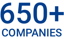 650 plus companies.